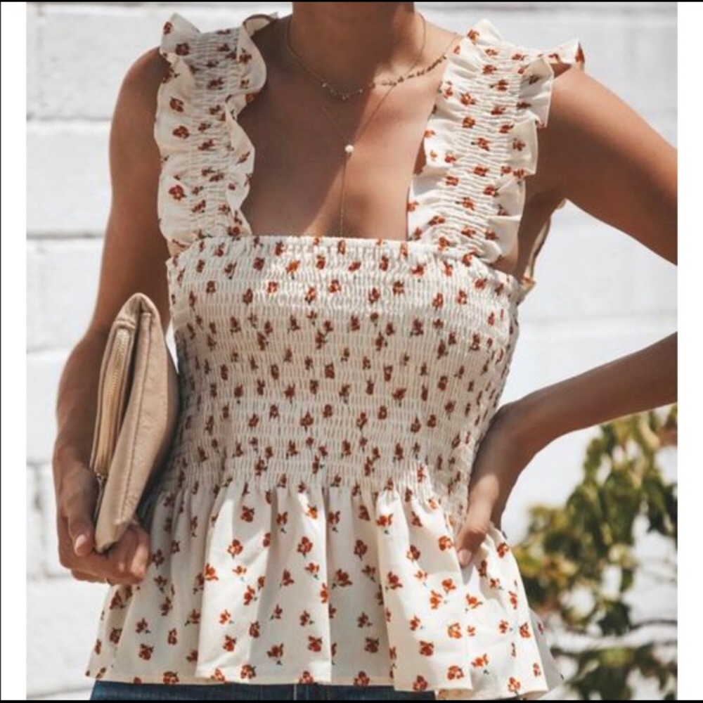 Vici First Bloom Smocked Tank - in Search of!!